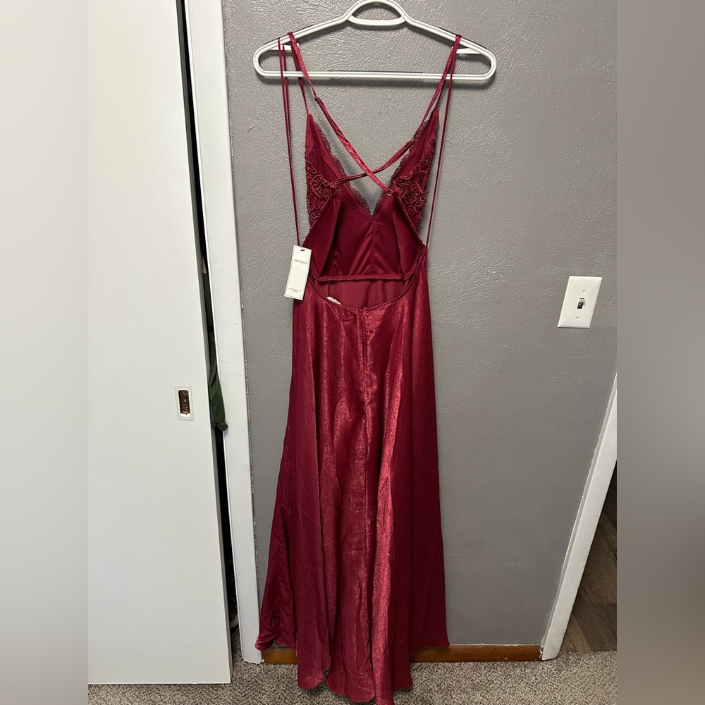 Red Dress Boutique Burgundy Maxi Dress - Picture 2 of 3